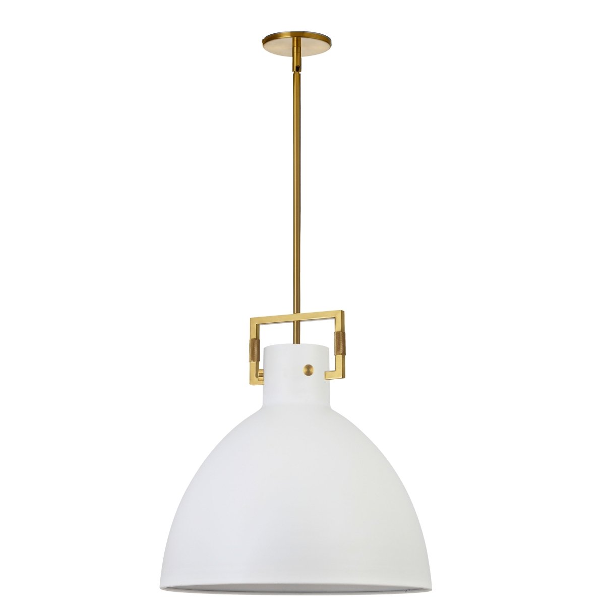 Suspension Liberty - Laiton vieilli Blanc mat 19 3/4" by Dainolite | Luminaires & cie