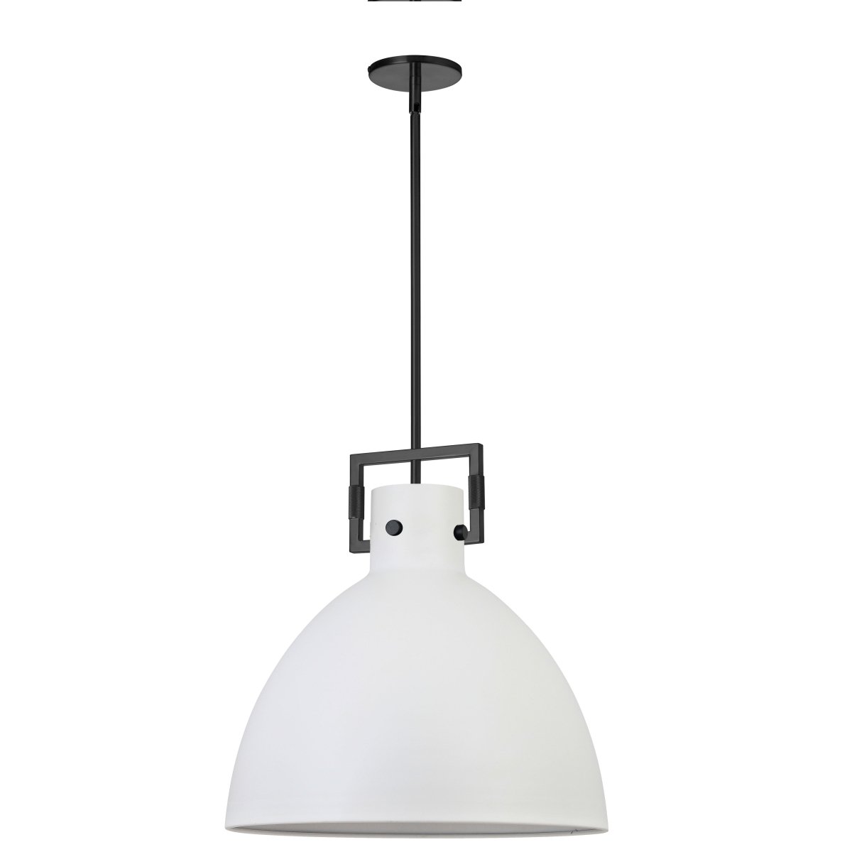 Suspension Liberty - Noir mat Blanc mat 19 3/4" by Dainolite | Luminaires & cie