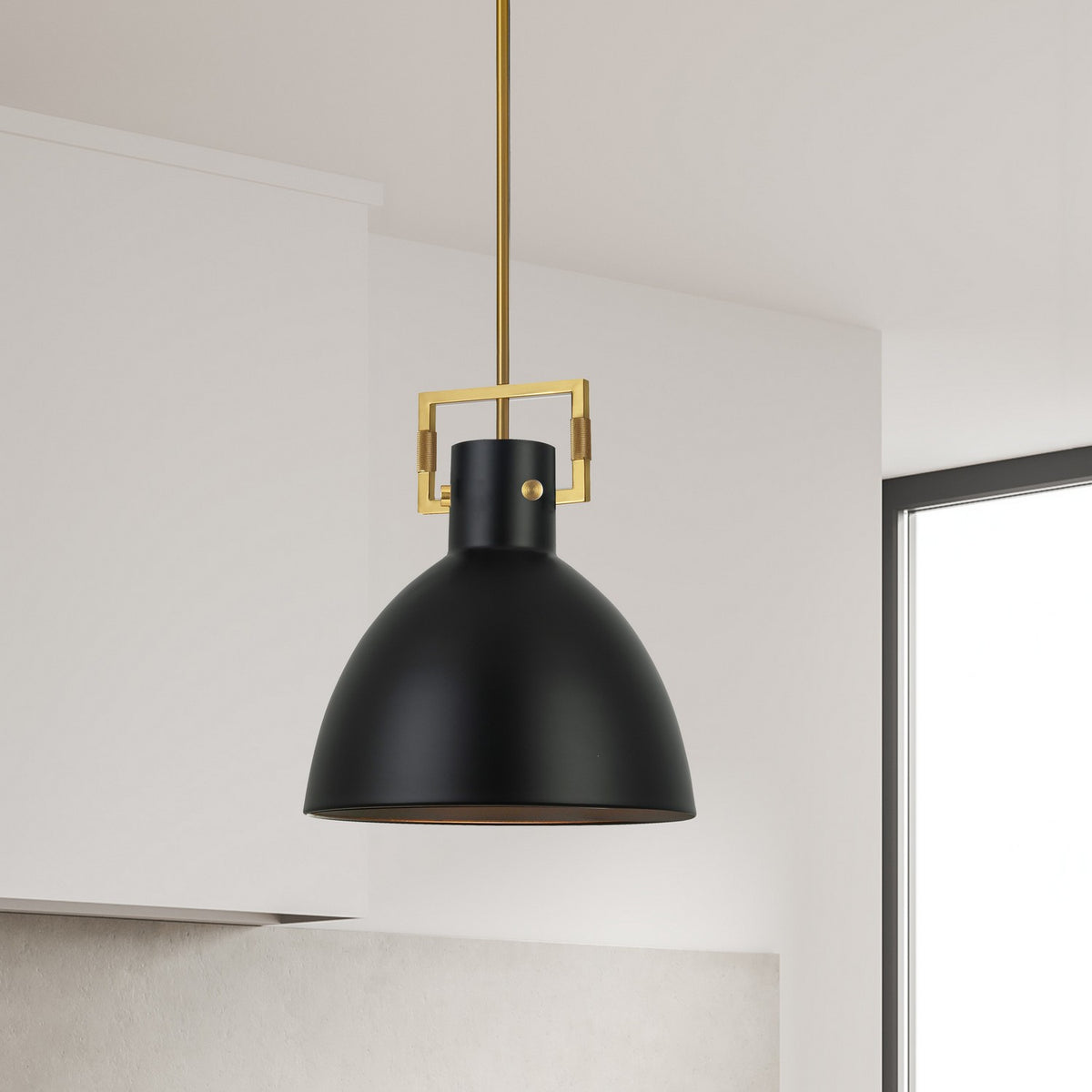 Suspension Liberty Laiton vieilli, Noir mat, 13 3/4" – vue 2
