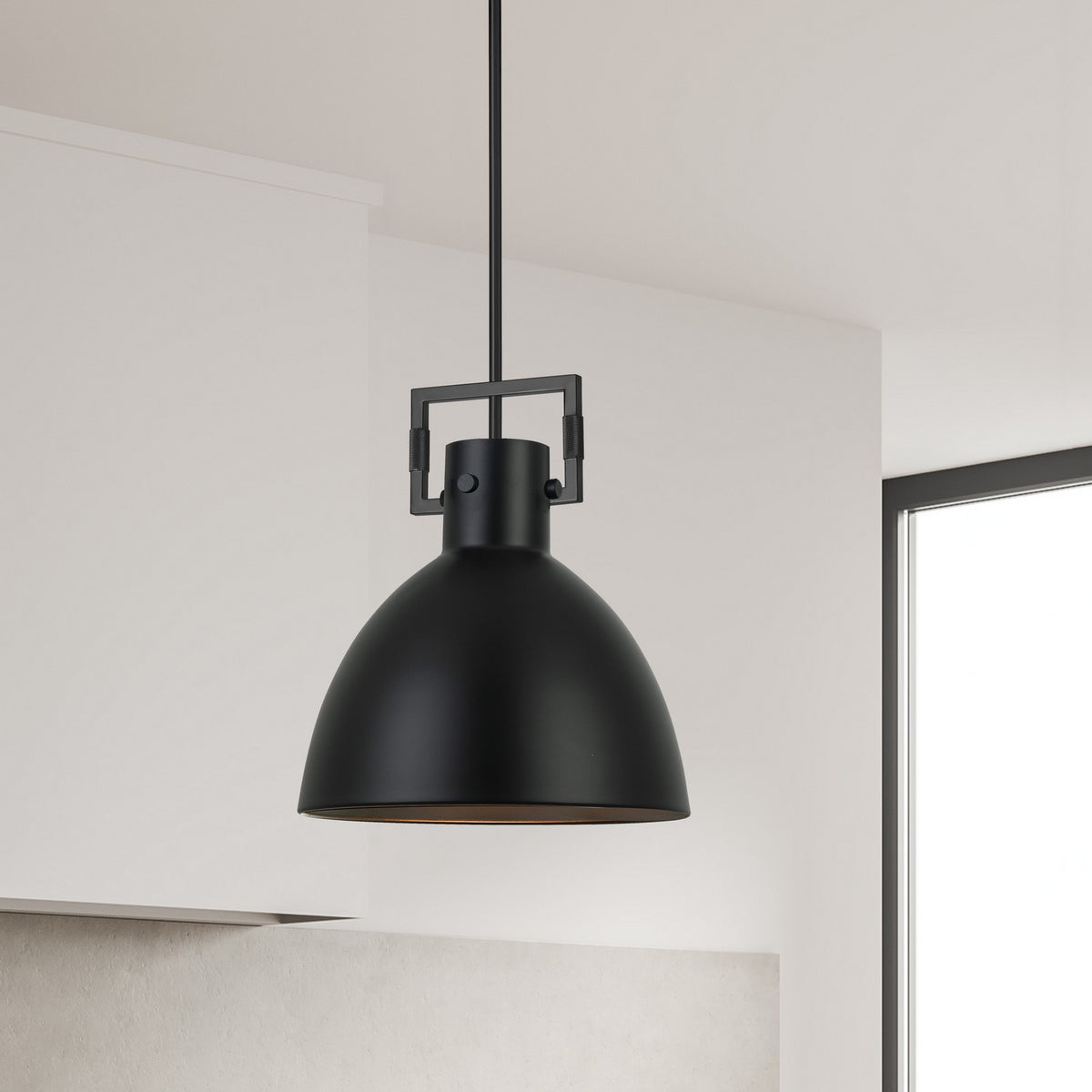 Suspension Liberty Noir mat, Noir mat, 13 3/4" – vue 2