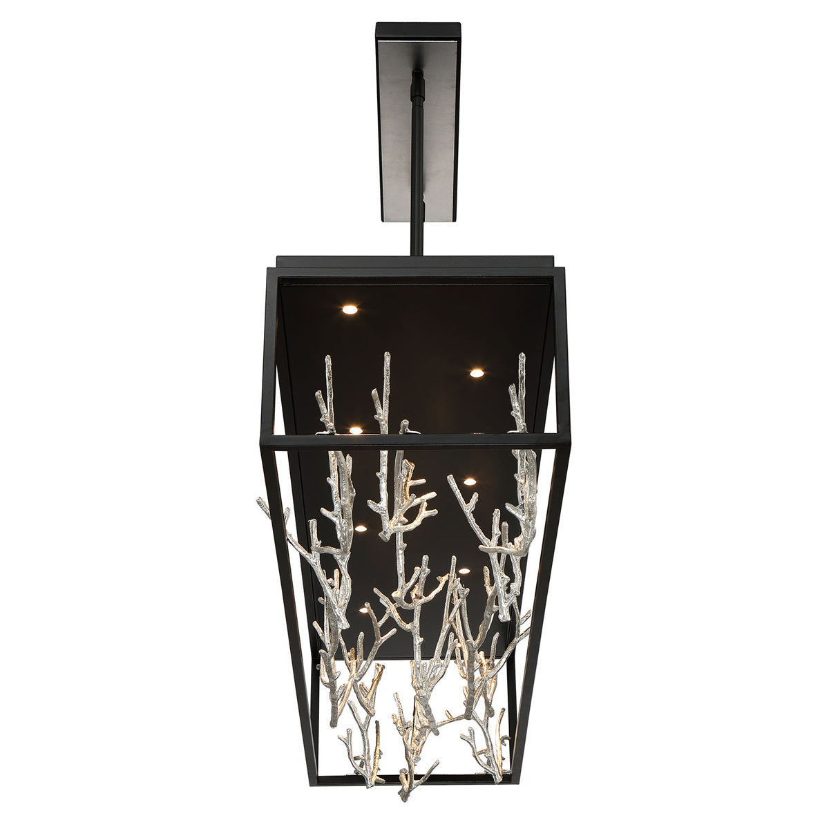 Suspension linéaire Aerie Argent-Noir Mix – vue 3
