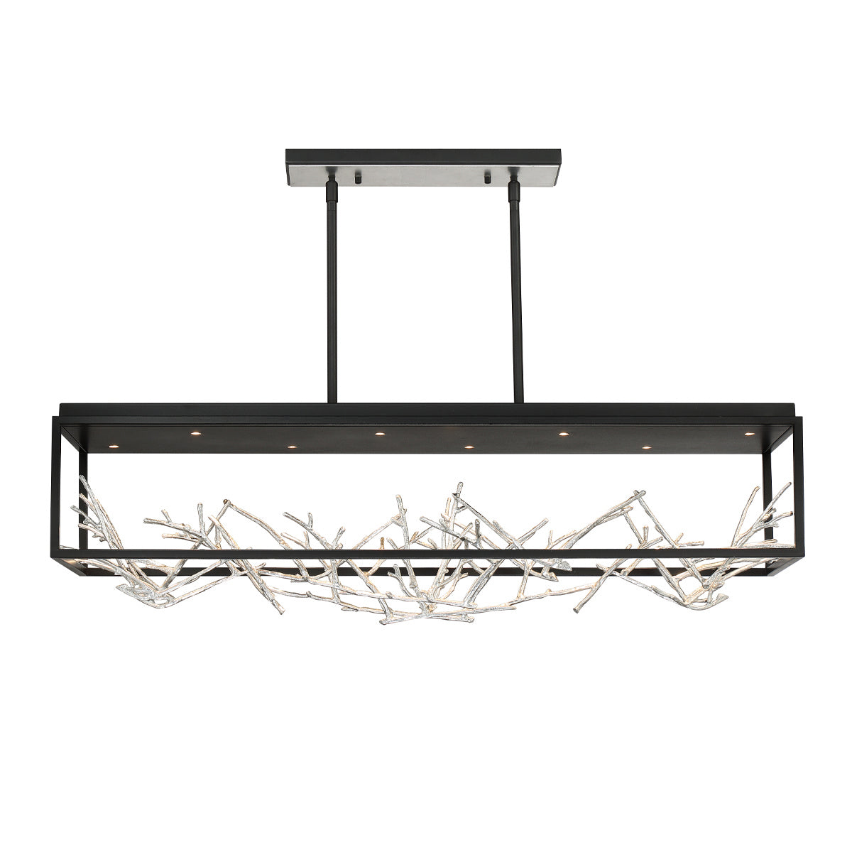 Suspension linéaire Aerie Argent-Noir Mix – Eurofase