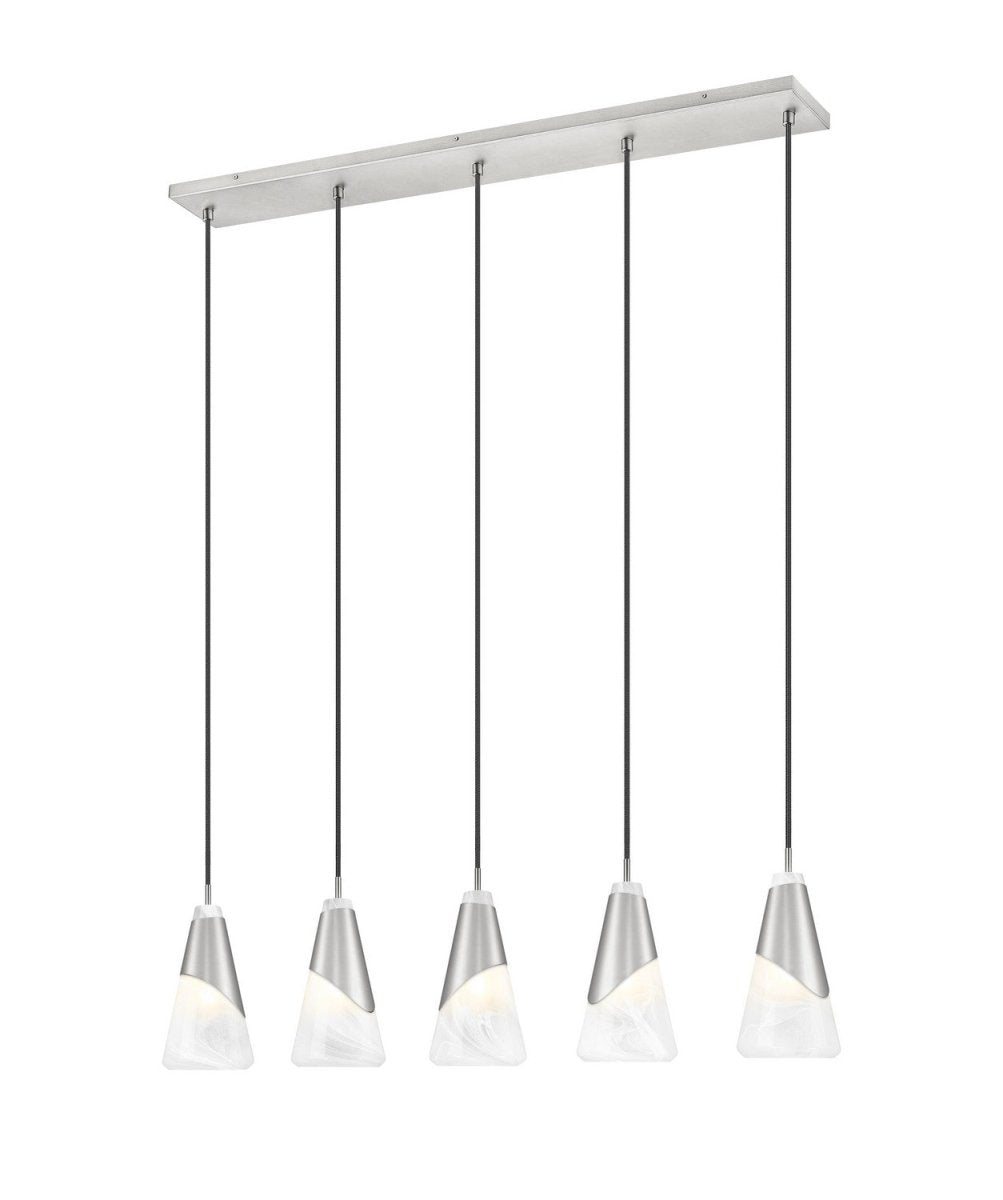 Suspension linéaire Aimie - Nickel brossé 6" 5 by Z-Lite | Luminaires & cie