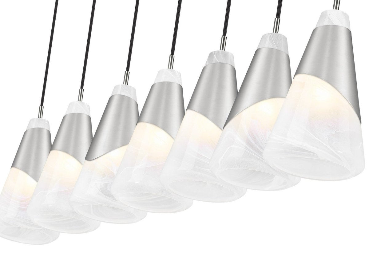 Suspension linéaire Aimie - Or moderne 7" 7 by Z-Lite | Luminaires & cie