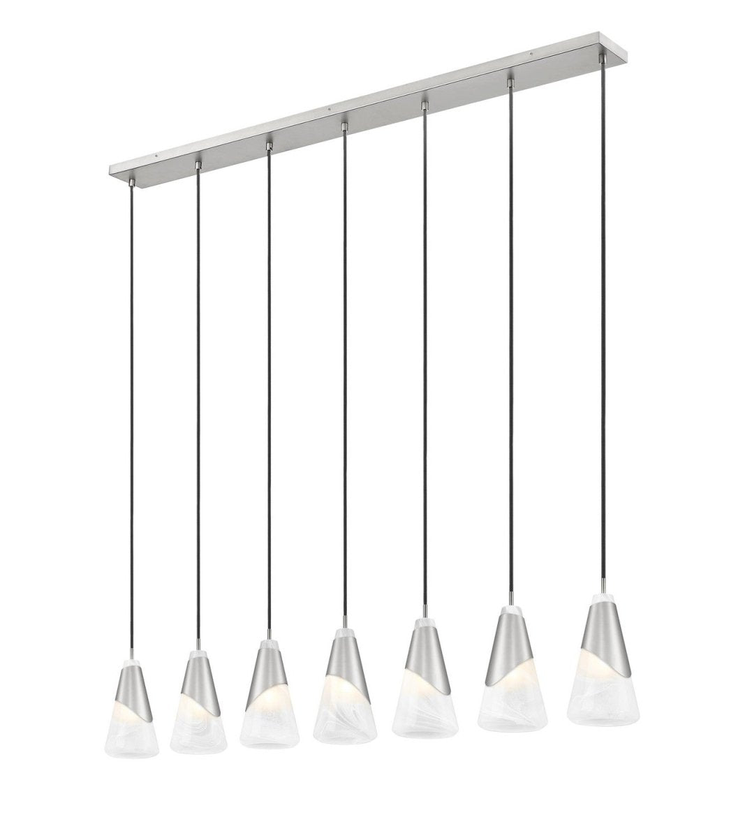 Suspension linéaire Aimie - Or moderne 7" 7 by Z-Lite | Luminaires & cie