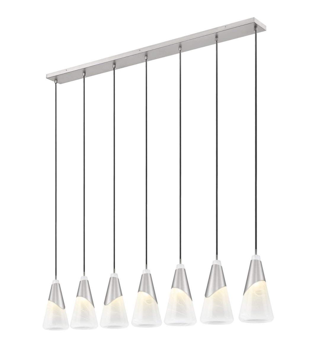 Suspension linéaire Aimie - Or moderne 7" 7 by Z-Lite | Luminaires & cie