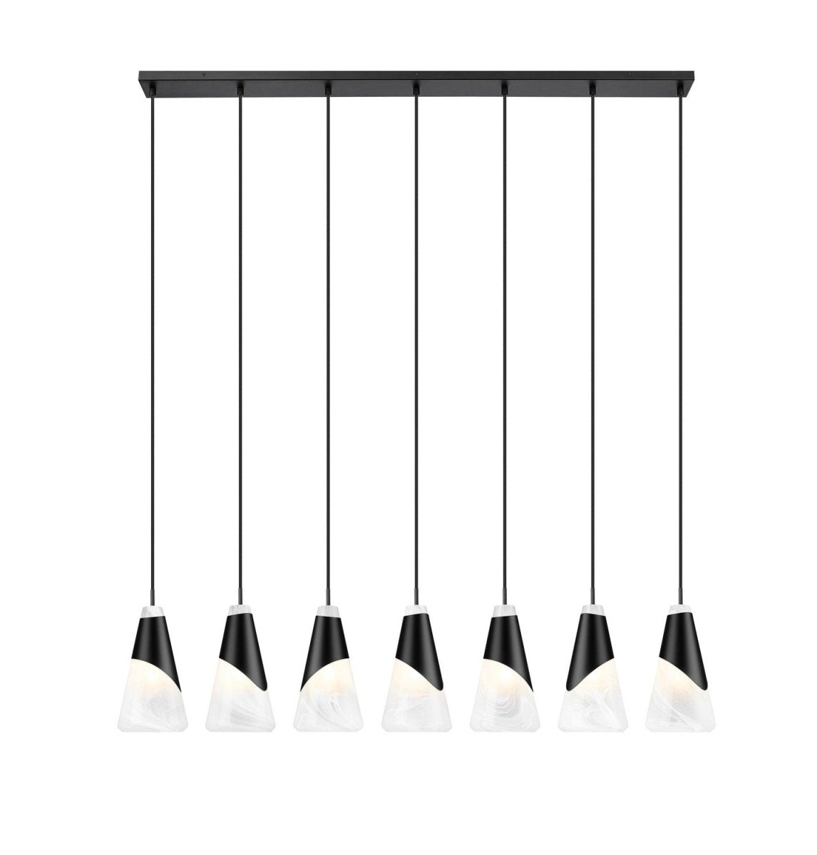 Suspension linéaire Aimie - Or moderne 7" 7 by Z-Lite | Luminaires & cie