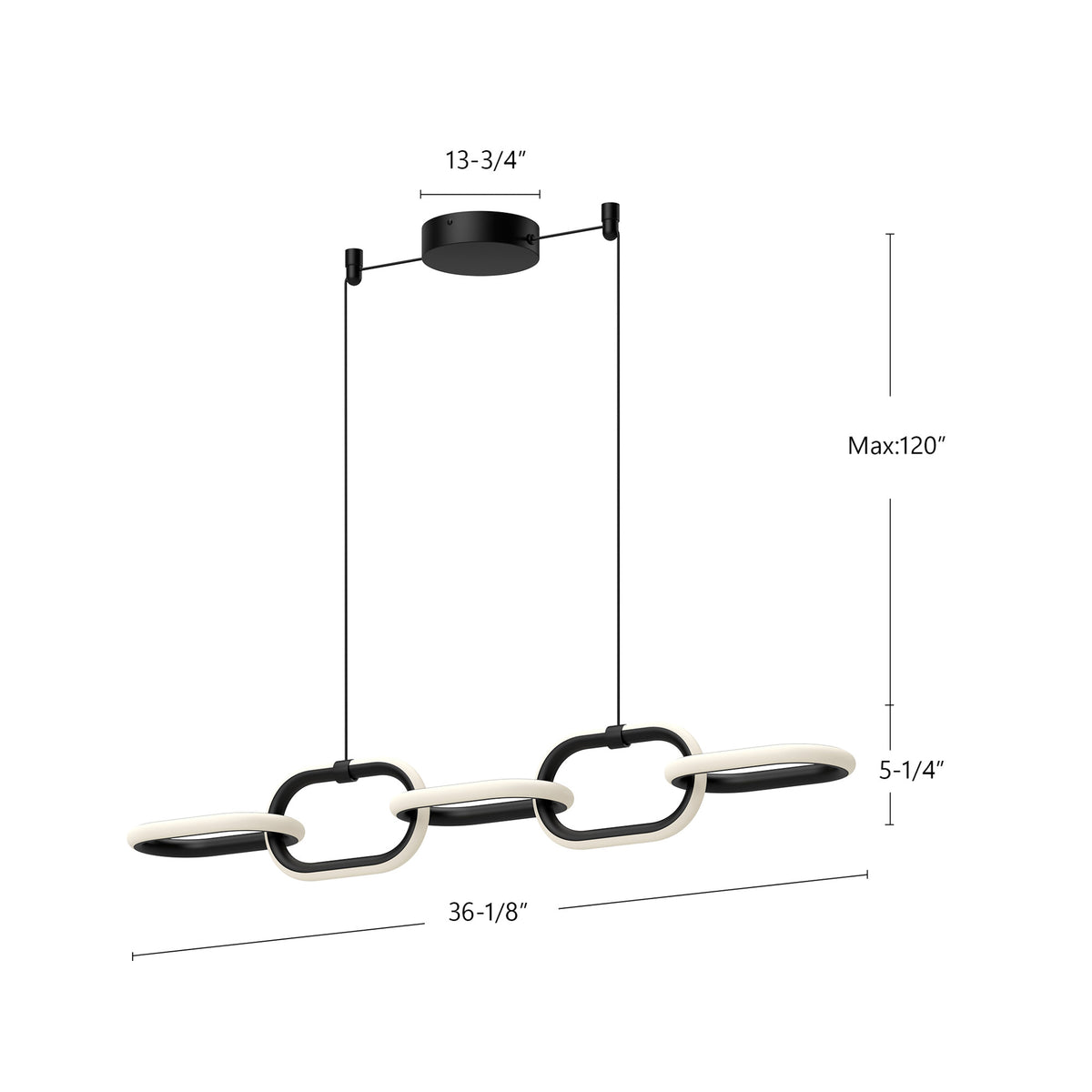Suspension linéaire Airen – vue 2
