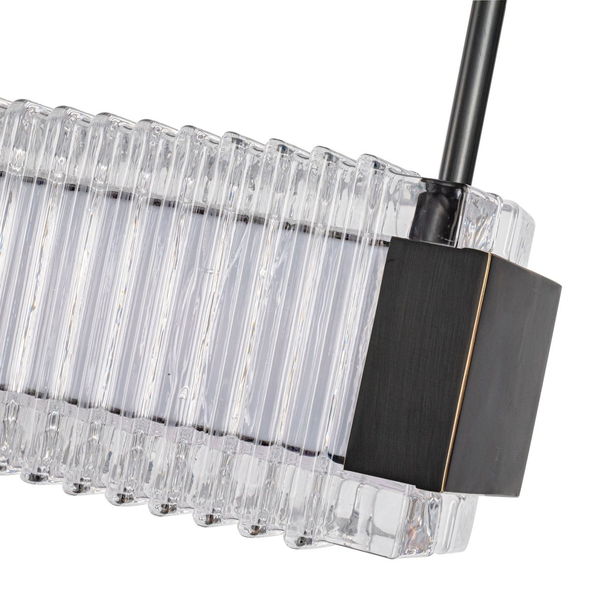 Suspension linéaire Alai - Bronze urbain by Alora Lighting | Luminaires & cie