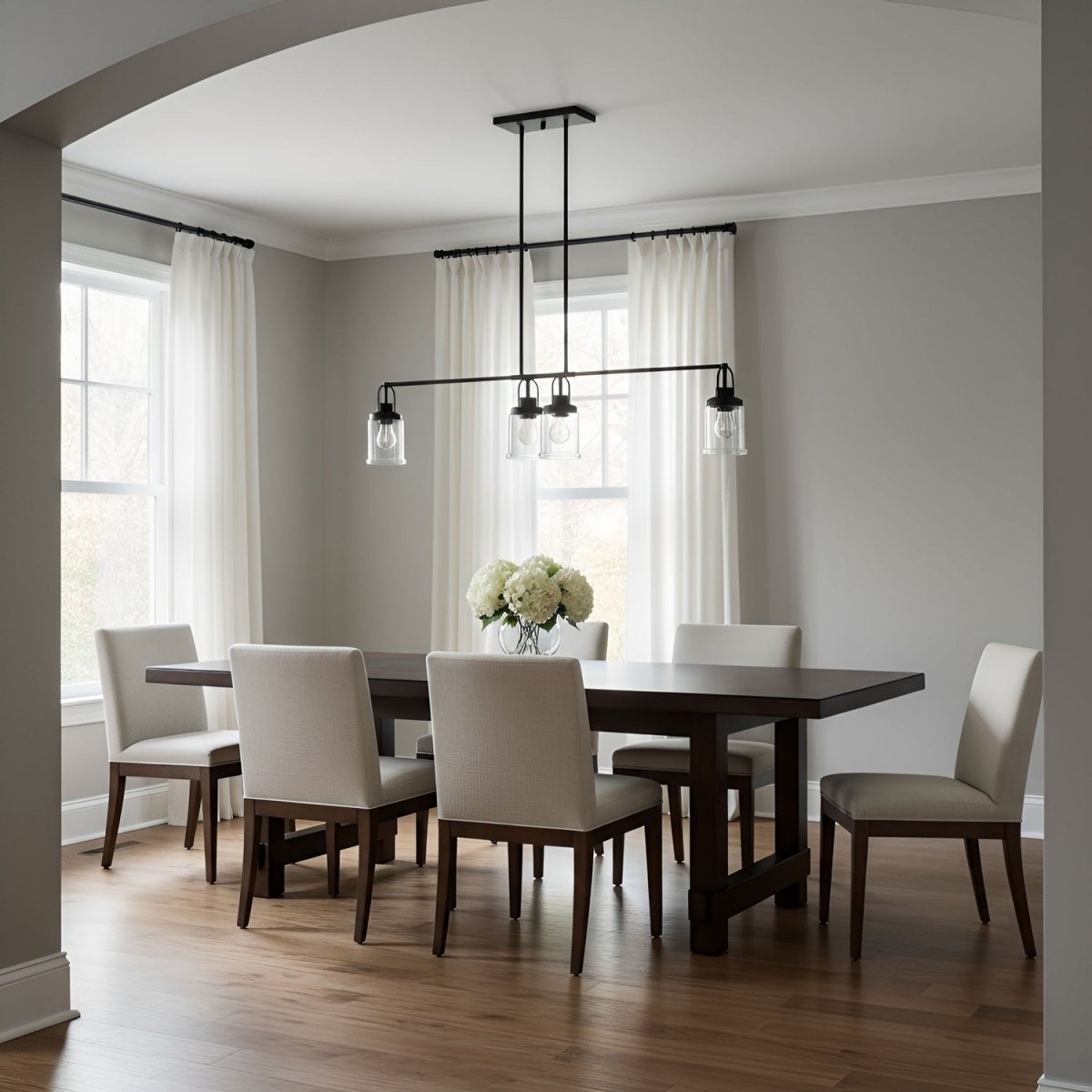 Suspension linéaire Anders - Laiton satiné by Visual Comfort Studio | Luminaires & cie
