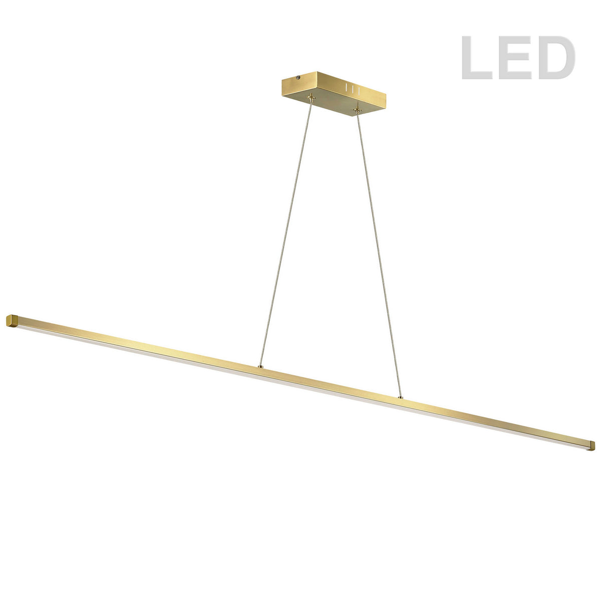 Suspension linéaire Array 48", Laiton vieilli – Dainolite