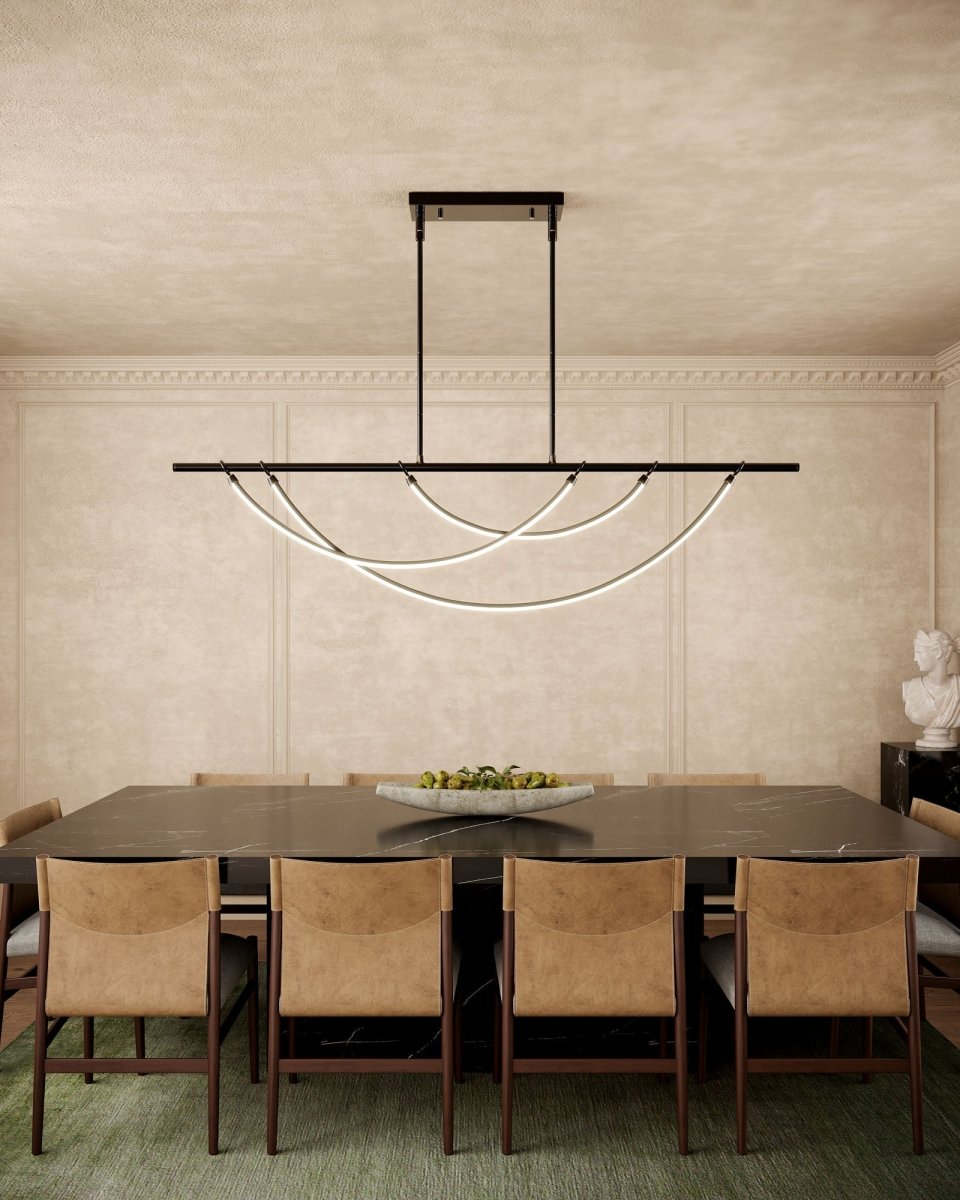 Suspension linéaire Aryas - Bronze urbain 60" by Alora Lighting | Luminaires & cie