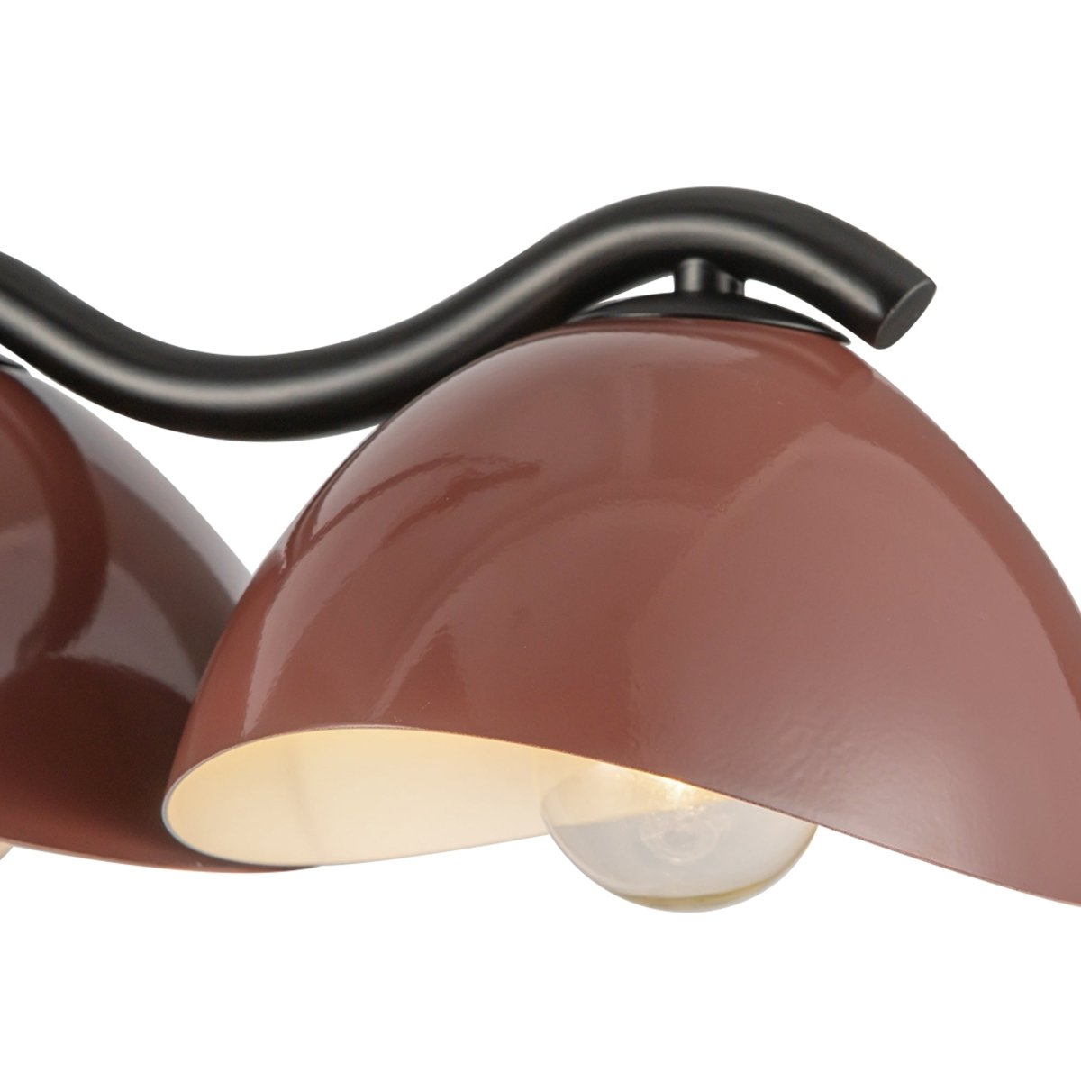 Suspension linéaire Atlas - Noir / Bourgogne by Kuzco Lighting | Luminaires & cie