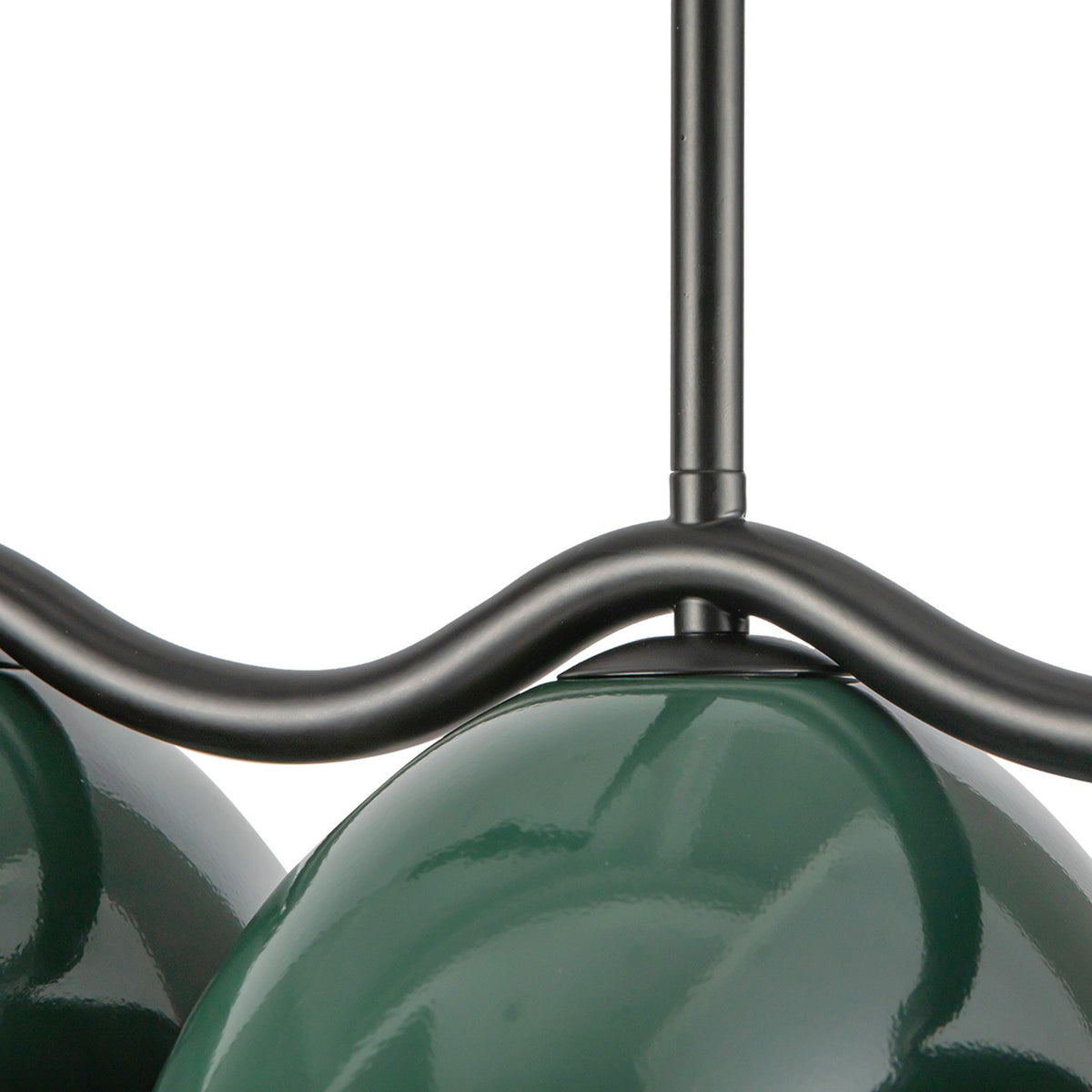 Suspension linéaire Atlas Noir / Vert sapin – vue 4