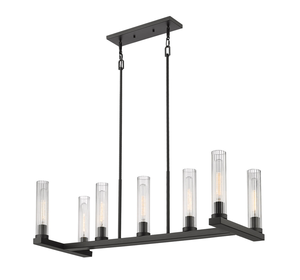 Suspension linéaire Beau Bronze, nombre ampoules 7 – Z-Lite