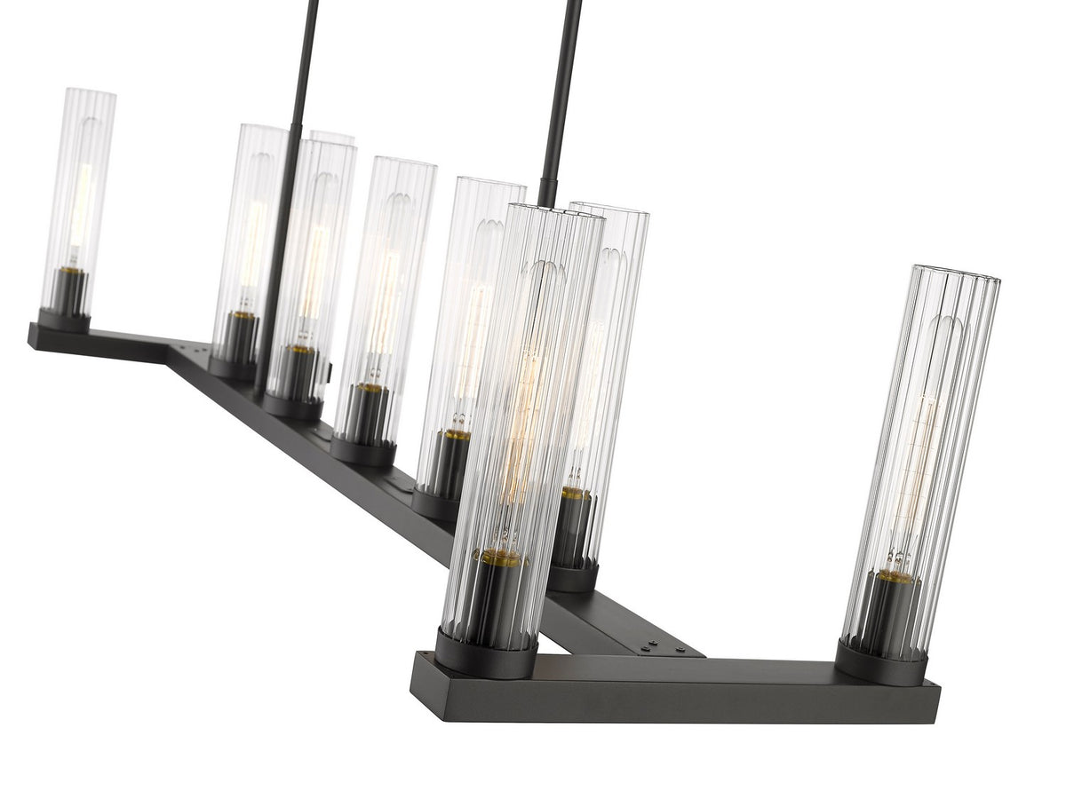 Suspension linéaire Beau Bronze, nombre ampoules 9 – vue 3