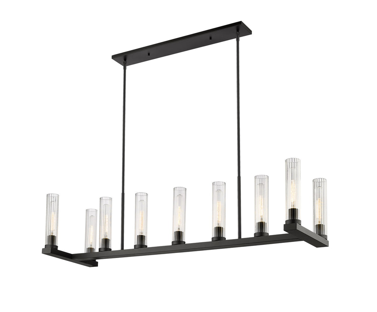 Suspension linéaire Beau Bronze, nombre ampoules 9 – Z-Lite