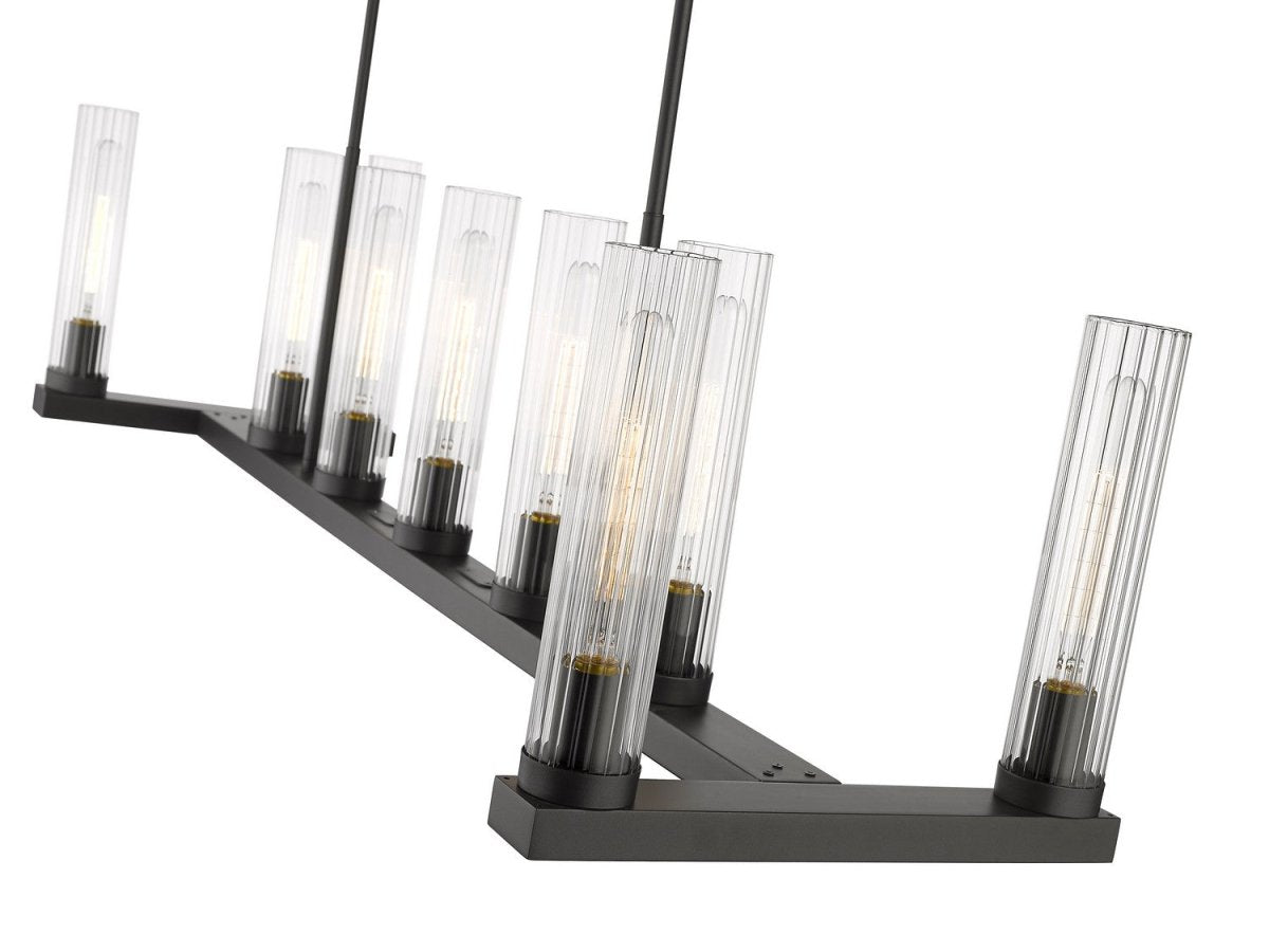 Suspension linéaire Beau - Laiton frotté 9 by Z-Lite | Luminaires & cie