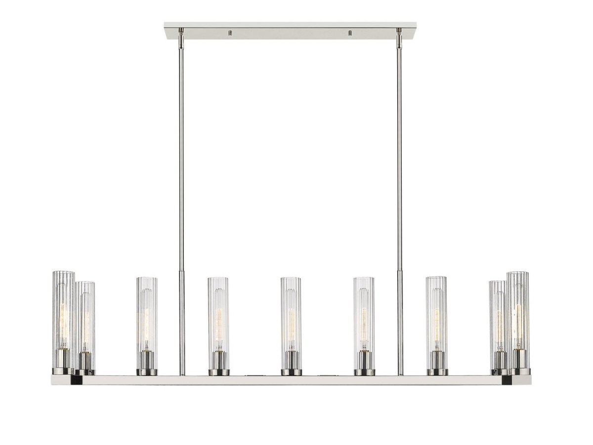Suspension linéaire Beau - Laiton frotté 9 by Z-Lite | Luminaires & cie