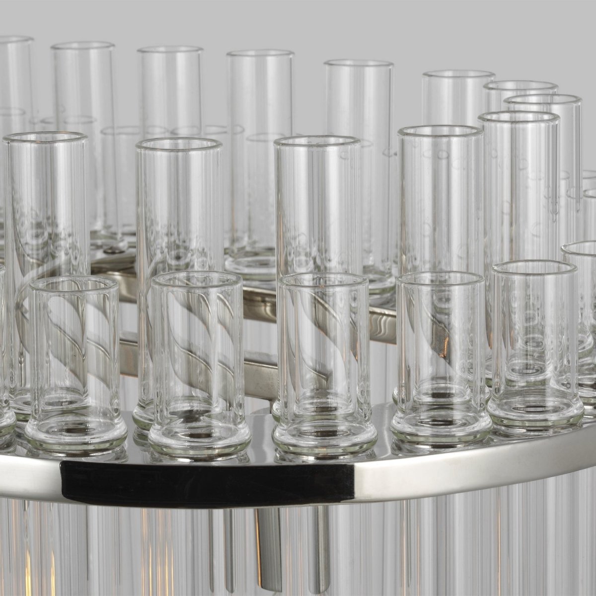 Suspension linéaire Beckett - Nickel poli by Visual Comfort Studio | Luminaires & cie
