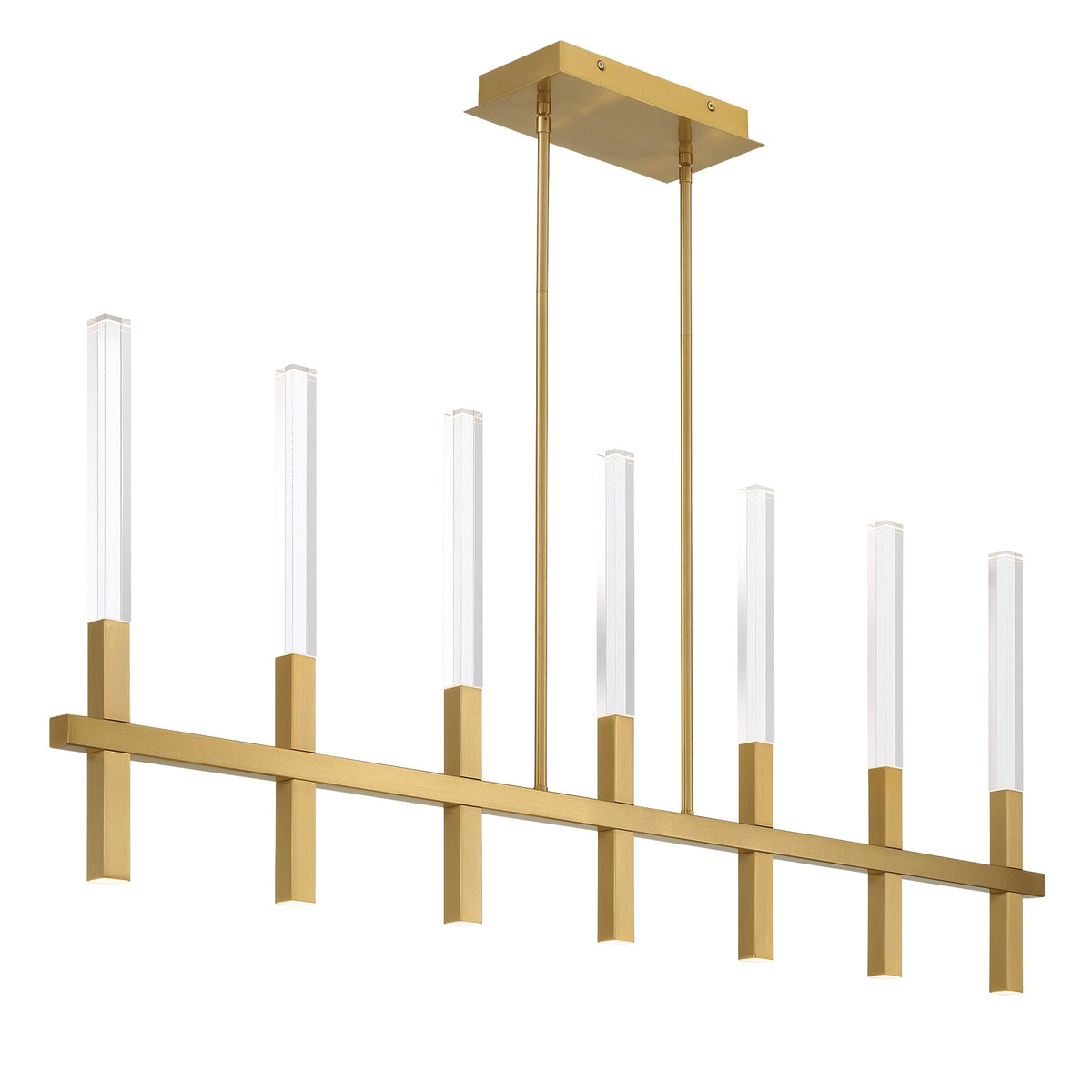 Suspension linéaire Benicio Or brossé – vue 3
