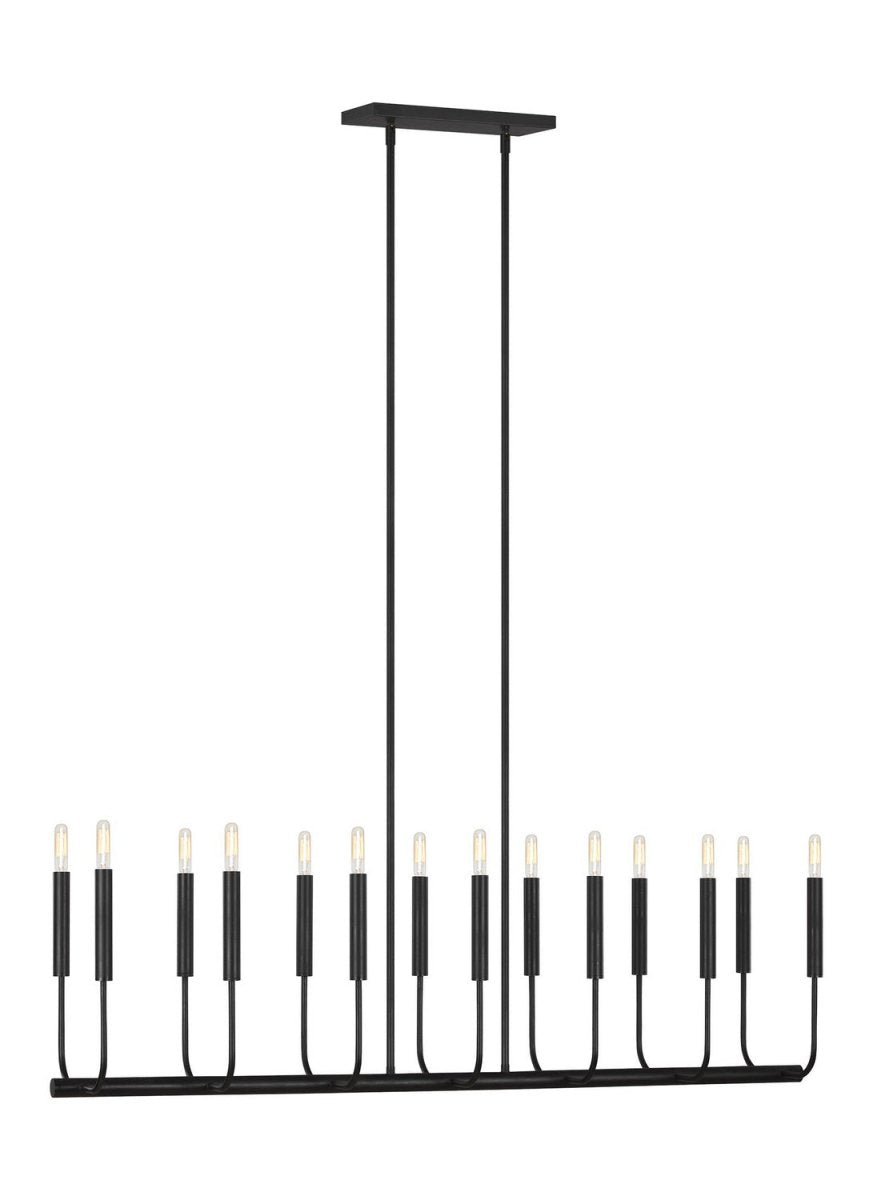 Suspension linéaire Brianna - Fer vieilli by Visual Comfort Studio | Luminaires & cie
