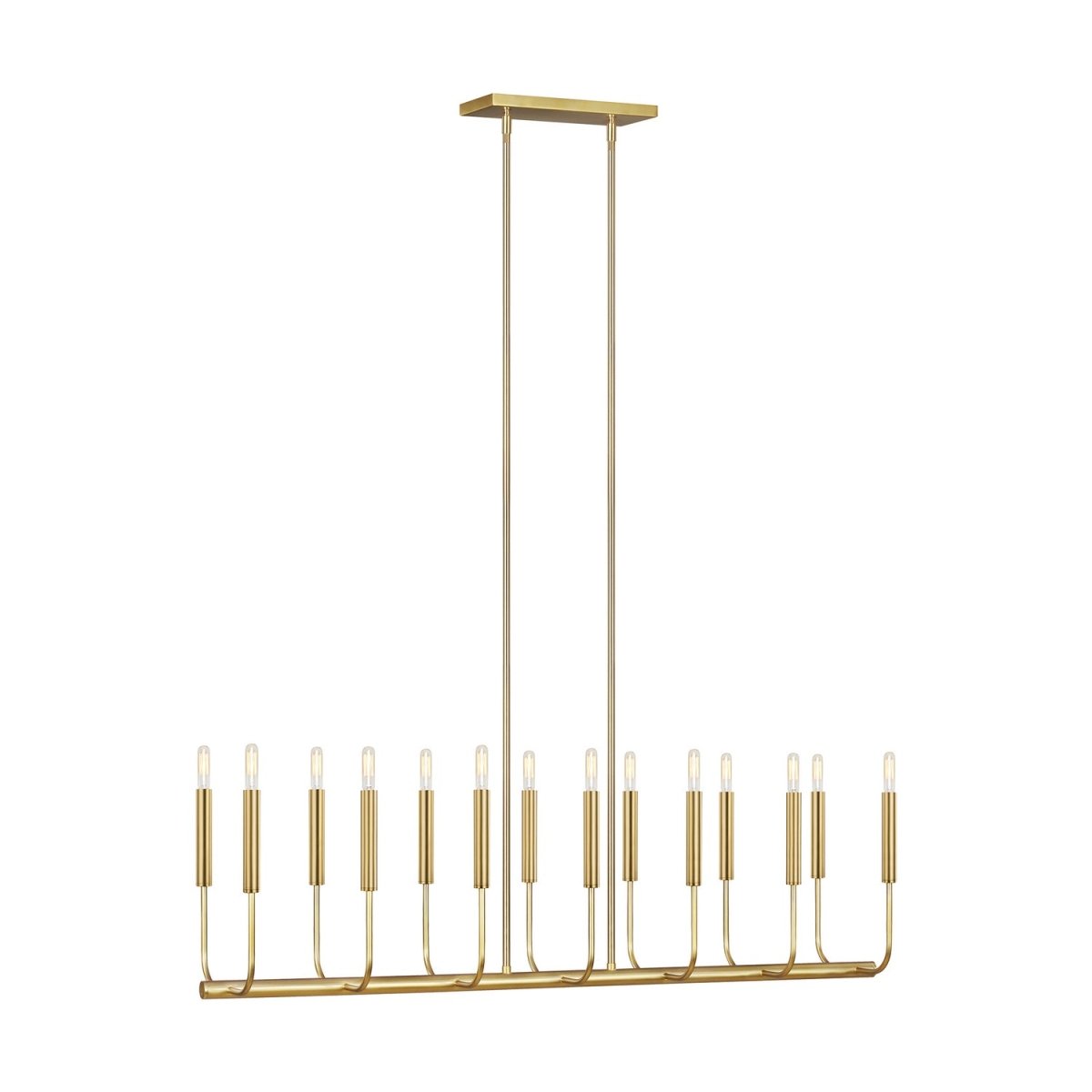Suspension linéaire Brianna - Laiton bruni by Visual Comfort Studio | Luminaires & cie