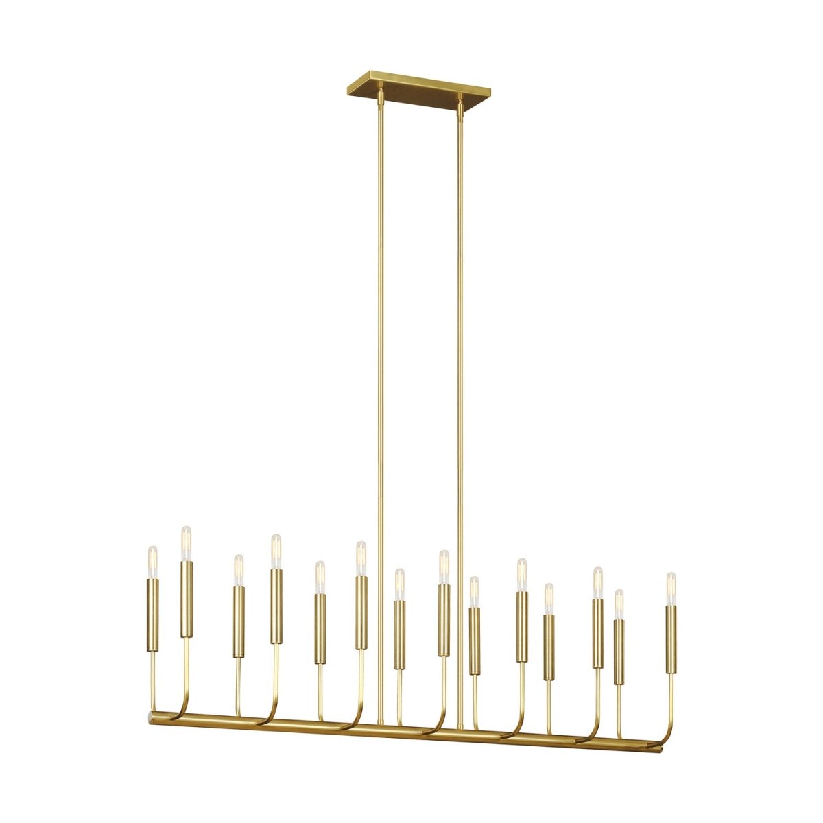 Suspension linéaire Brianna - Laiton bruni by Visual Comfort Studio | Luminaires & cie