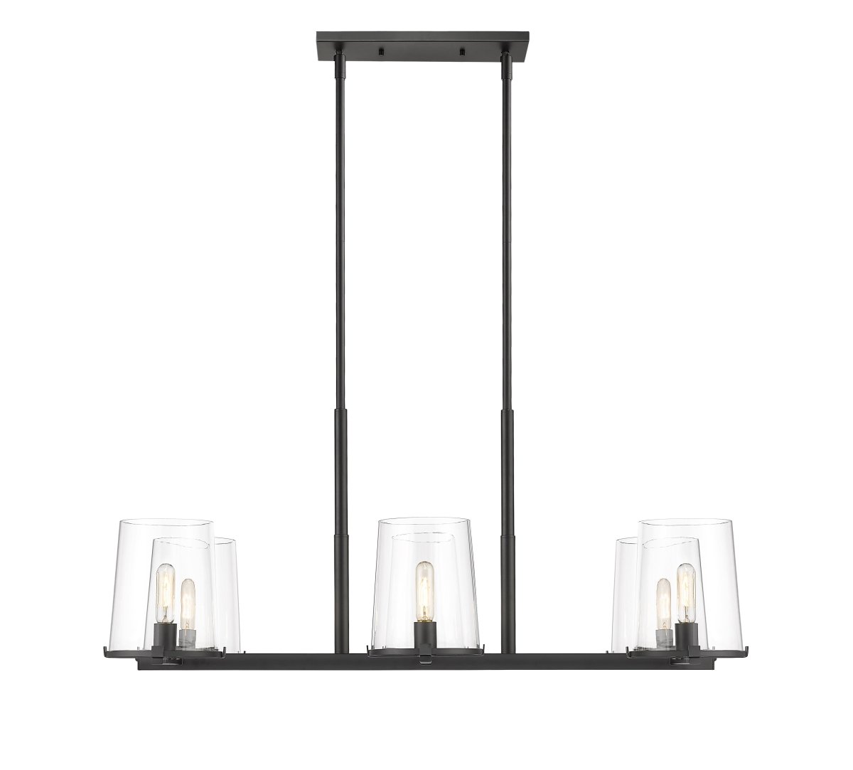 Suspension linéaire Callista - Laiton frotté 8 by Z-Lite | Luminaires & cie