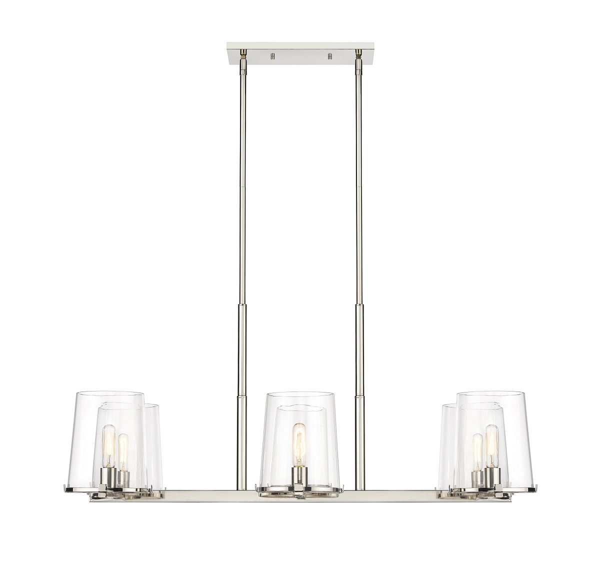 Suspension linéaire Callista - Laiton frotté 8 by Z-Lite | Luminaires & cie