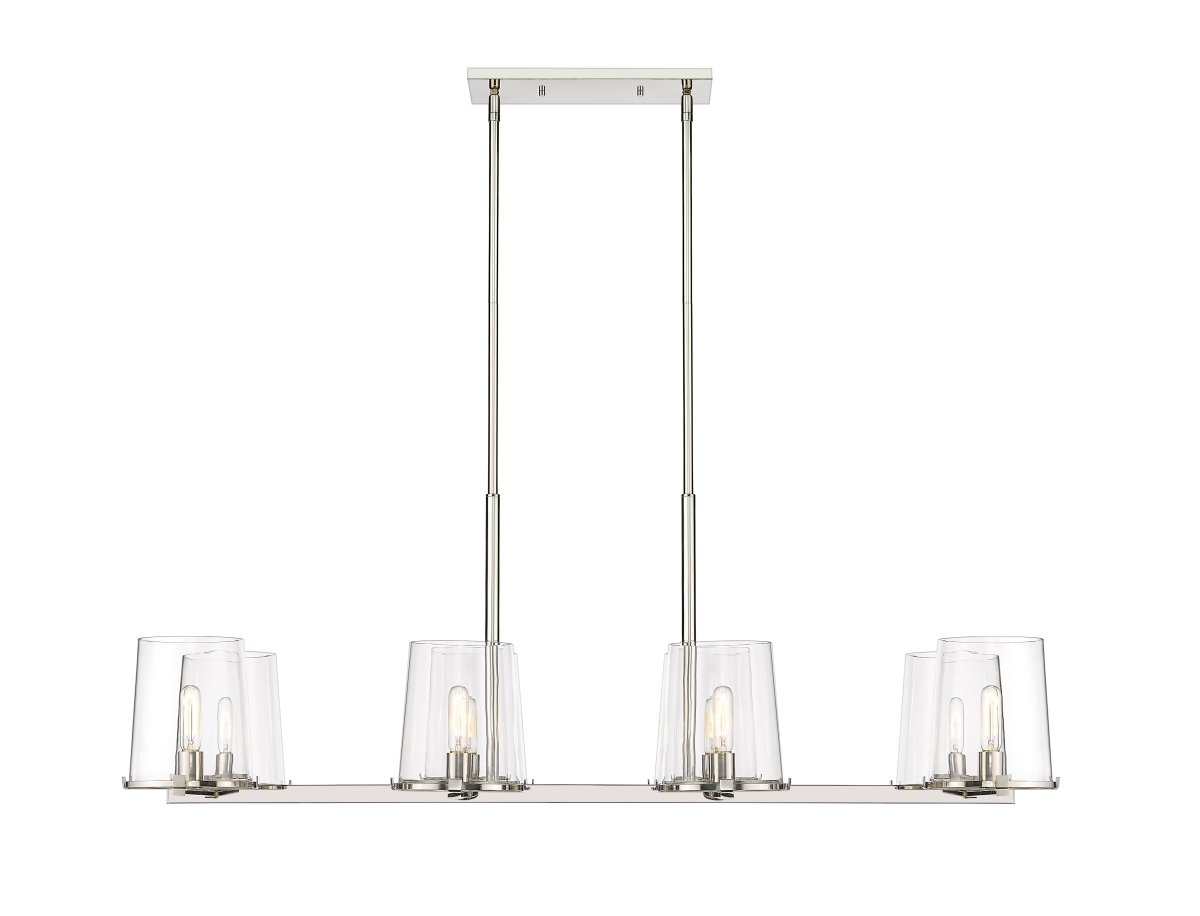Suspension linéaire Callista - Laiton frotté 8 by Z-Lite | Luminaires & cie