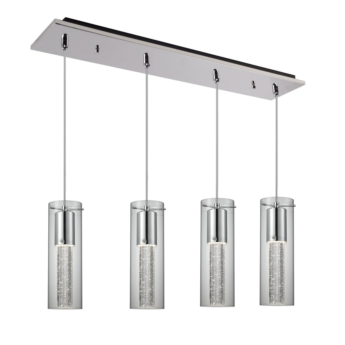 Suspension linéaire Champagne nombre ampoules 4 – Kuzco Lighting