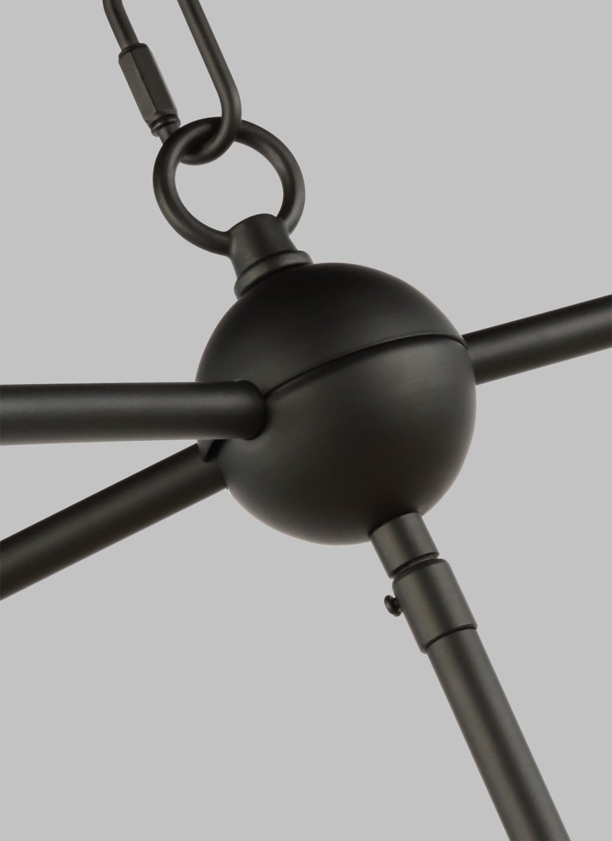 Suspension linéaire Charleston - Noir de minuit Ampoules DEL incluses by Visual Comfort Studio | Luminaires & cie