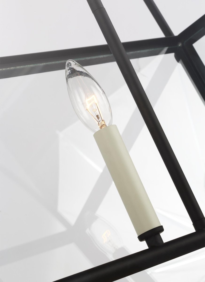 Suspension linéaire Charleston - Noir de minuit Ampoules DEL incluses by Visual Comfort Studio | Luminaires & cie