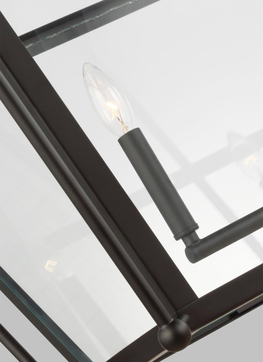 Suspension linéaire Charleston - Noir de minuit Ampoules DEL incluses by Visual Comfort Studio | Luminaires & cie