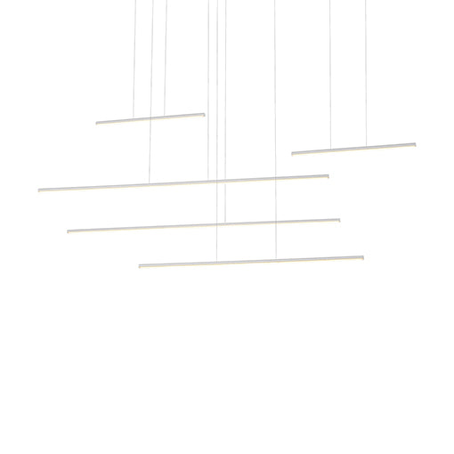 Suspension linéaire Chute Motion Blanc – Kuzco Lighting