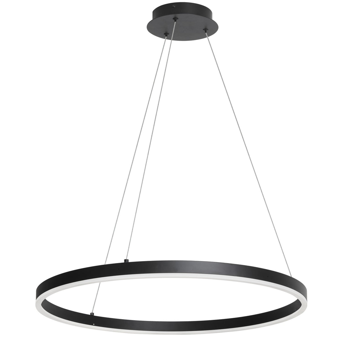 Suspension Circulo Noir mat, 24", 120-277V – Dainolite