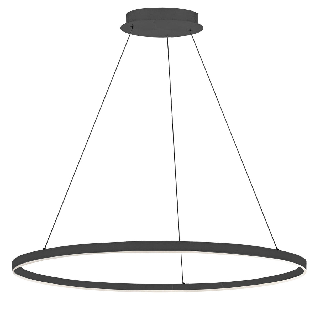 Suspension Circulo Noir / Noir mat, 32", 120V – Dainolite