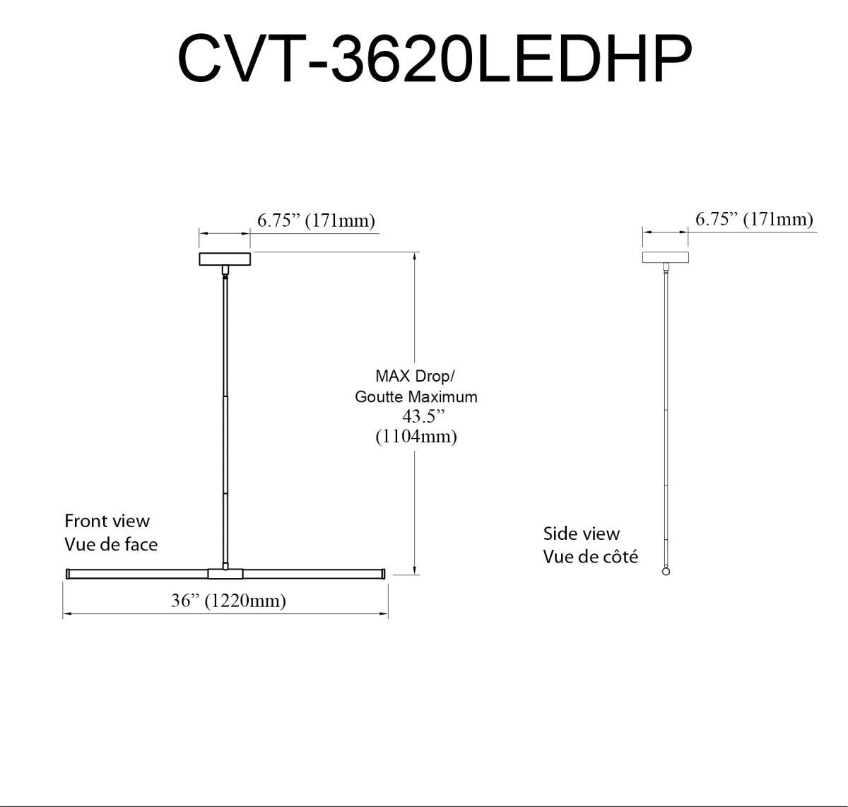 Suspension linéaire Corvette - Laiton vieilli by Dainolite | Luminaires & cie