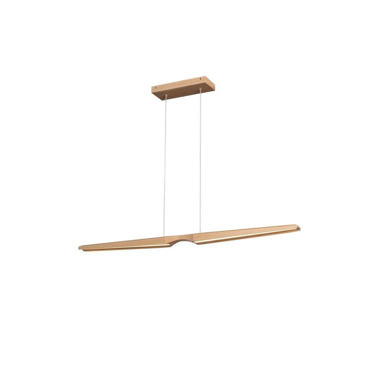 Suspension linéaire Dakota - Hêtre by Kuzco Lighting | Luminaires & cie