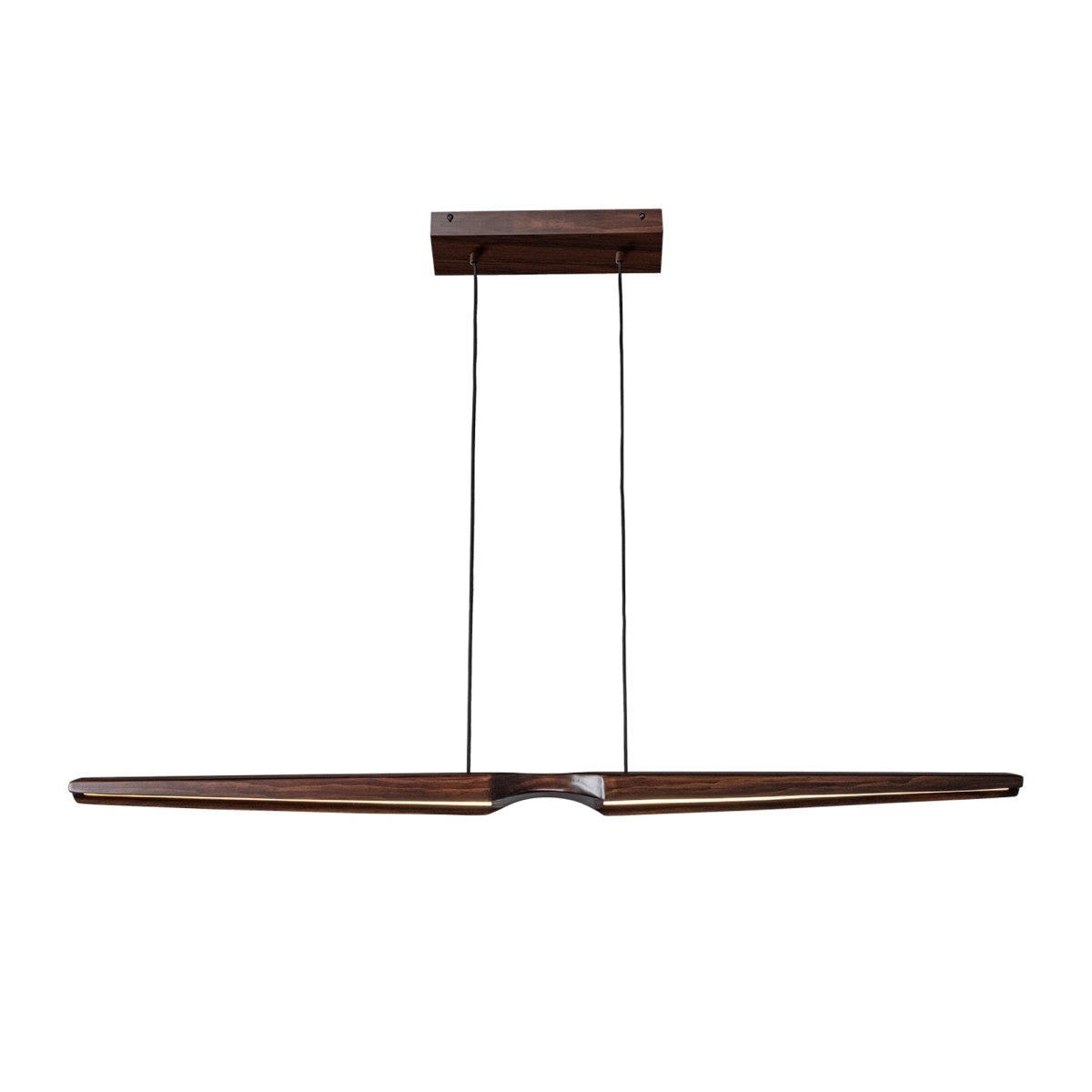 Suspension linéaire Dakota - Noyer by Kuzco Lighting | Luminaires & cie