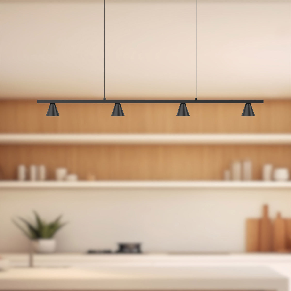 Suspension linéaire Dune Noir, 36 7/8" – vue 2