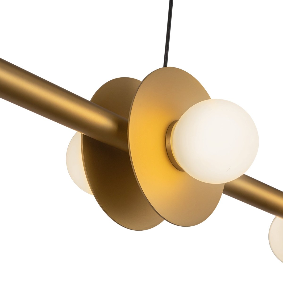 Suspension linéaire Elixir - Or brossé by Kuzco Lighting | Luminaires & cie