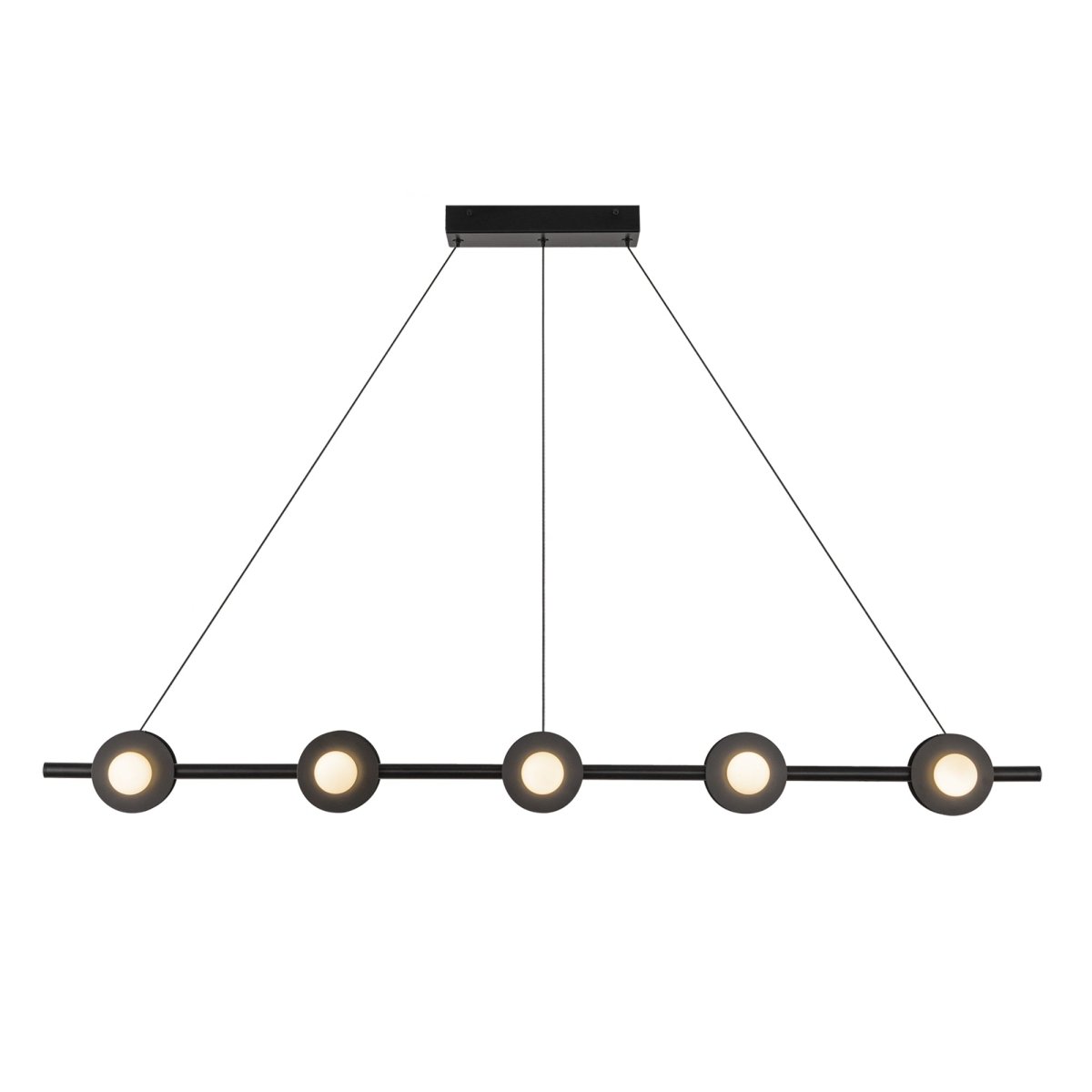 Suspension linéaire Elixir - Noir by Kuzco Lighting | Luminaires & cie