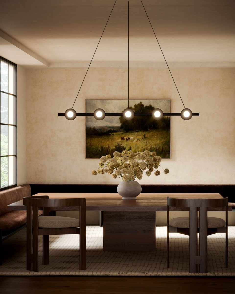 Suspension linéaire Elixir - Noir by Kuzco Lighting | Luminaires & cie