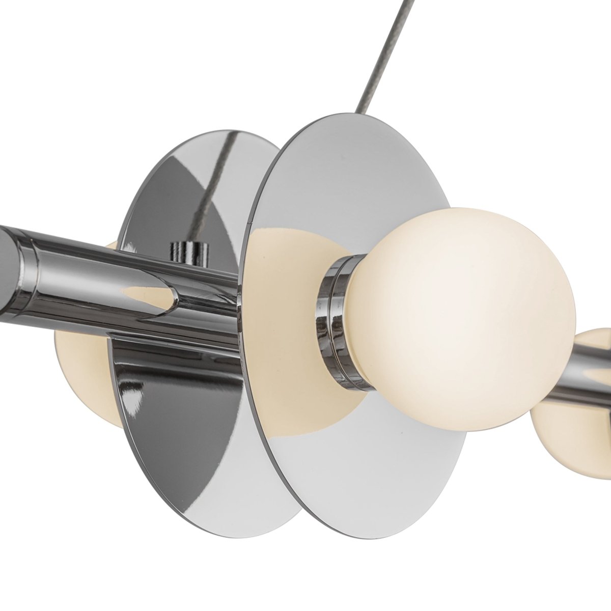 Suspension linéaire Elixir - Chrome by Kuzco Lighting | Luminaires & cie
