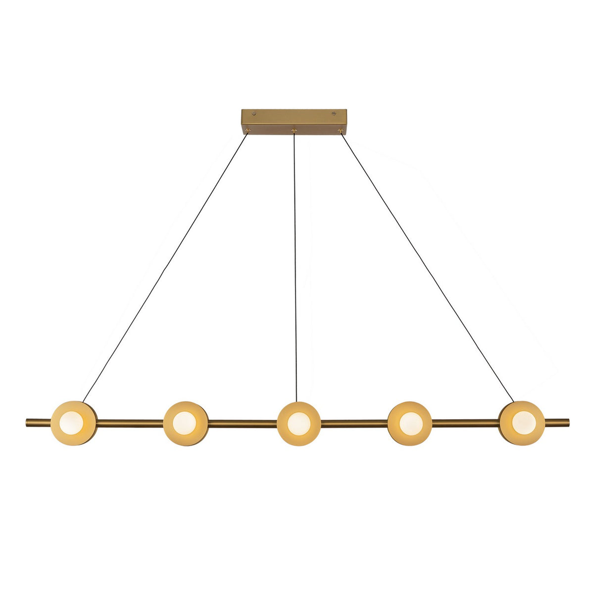 Suspension linéaire Elixir Or brossé – vue 2