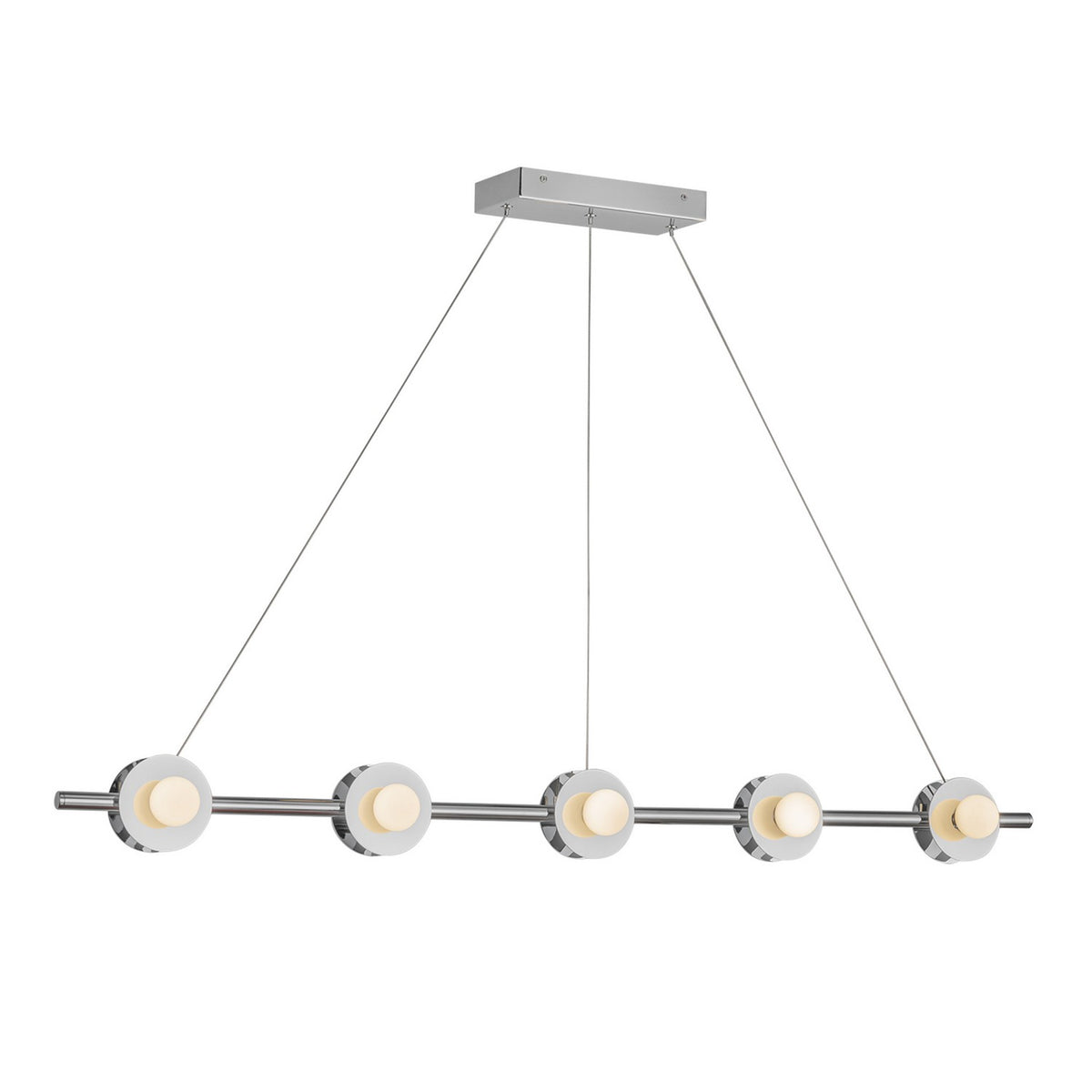 Suspension linéaire Elixir Chrome – Kuzco Lighting