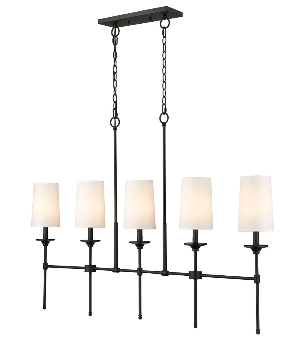 Suspension linéaire Emily - Noir mat by Z-Lite | Luminaires & cie