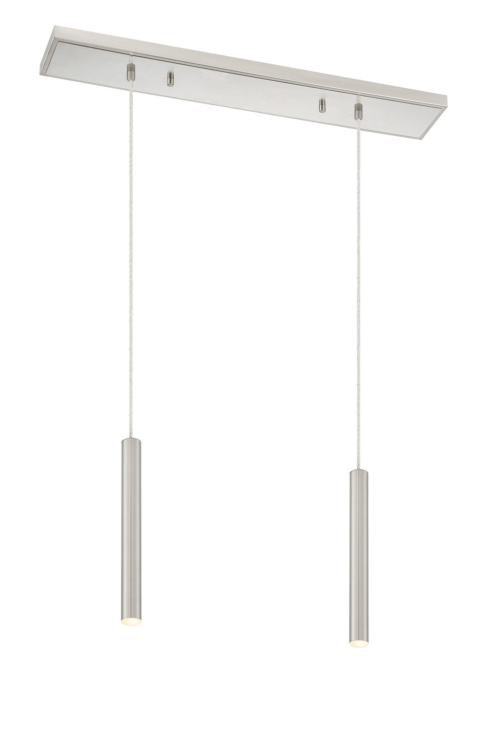 Suspension linéaire Forest — 2 lumières Nickel brossé, Nickel brossé, 12" – Z-Lite